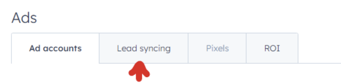 hubspot ad accounts